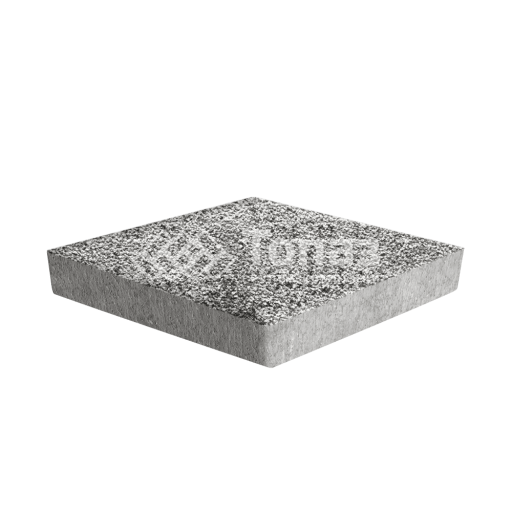 Тротуарная плитка Ромб, аляска белая с мраморной крошкой, 6 см