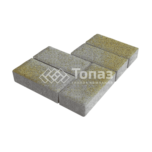 Тротуарная плитка 200х100х80, меланж