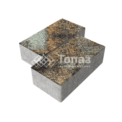 Тротуарная плитка 240х120х70, агат кофейный с мраморной крошкой