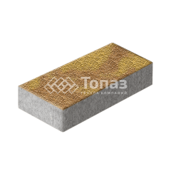 Тротуарная плитка 600х300х60, шафран с мраморной крошкой