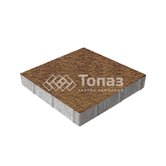 Тротуарная плитка Квадрат 400х400х60, листопад с гранитной крошкой