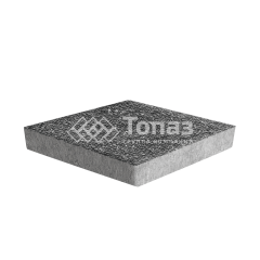 Тротуарная плитка Ромб, аляска черная с мраморной крошкой, 6 см