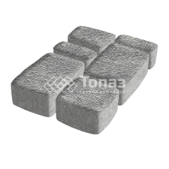 Тротуарная плитка Классико, аква с мраморной крошкой, 6 см