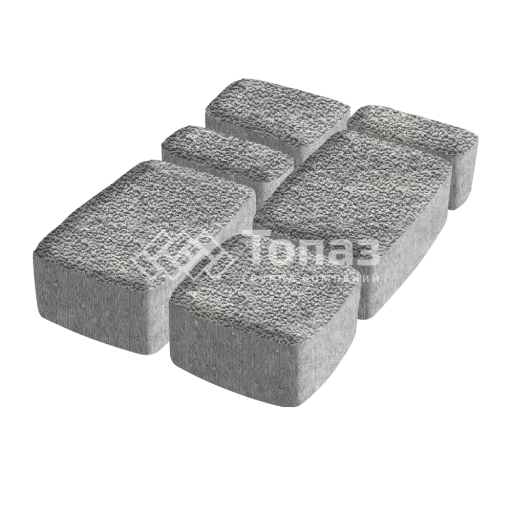 Тротуарная плитка Классико, аква с мраморной крошкой, 6 см