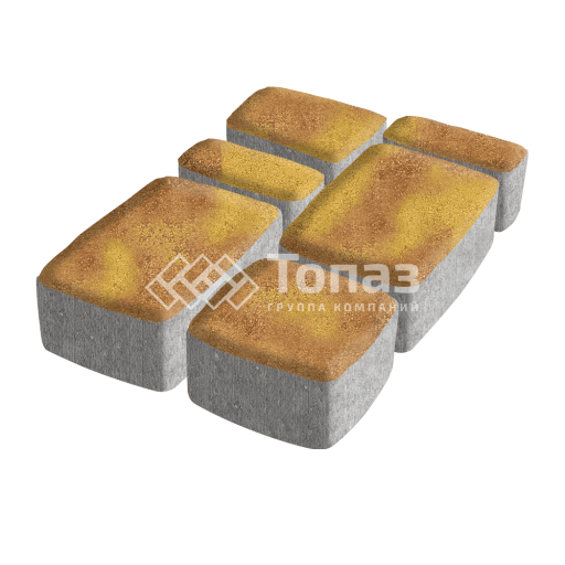 Тротуарная плитка Классико, шафран, 4 см