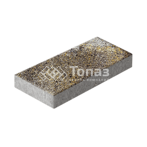 Тротуарная плитка 500х250х60, агат желтый с гранитной крошкой