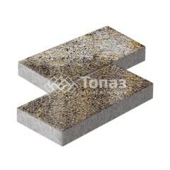 Тротуарная плитка 500х250х60, агат желтый с гранитной крошкой