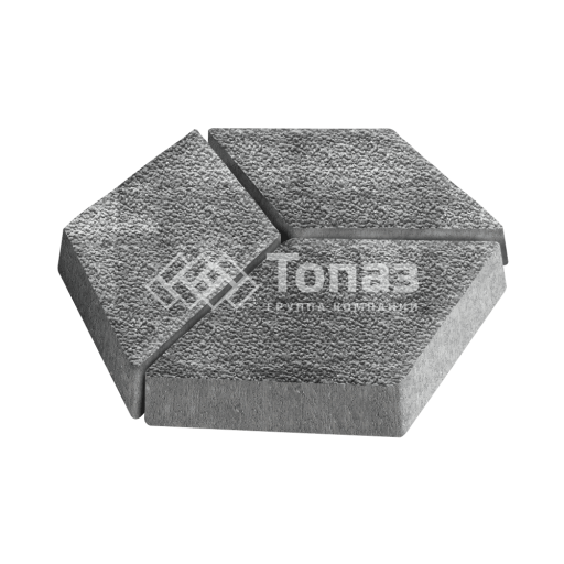 Тротуарная плитка Ромб, антрацит с мраморной крошкой, 6 см