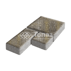 Тротуарная плитка Рубико, степь с мраморной крошкой, 6 см