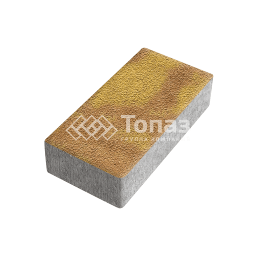 Тротуарная плитка 200х100х100, шафран на камне