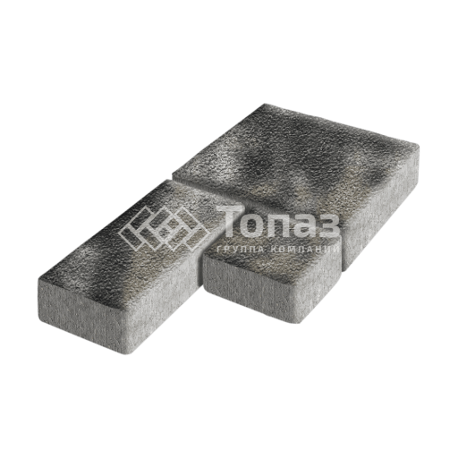 Тротуарная плитка Рубико, стоун на камне, 4 см