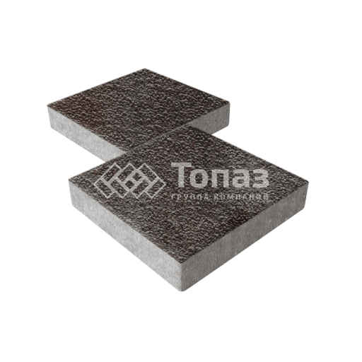 Тротуарная плитка Квадрат 400х400х60, мокко с гранитной крошкой