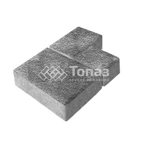 Тротуарная плитка Бергамо, антрацит с гранитной крошкой, 6 см