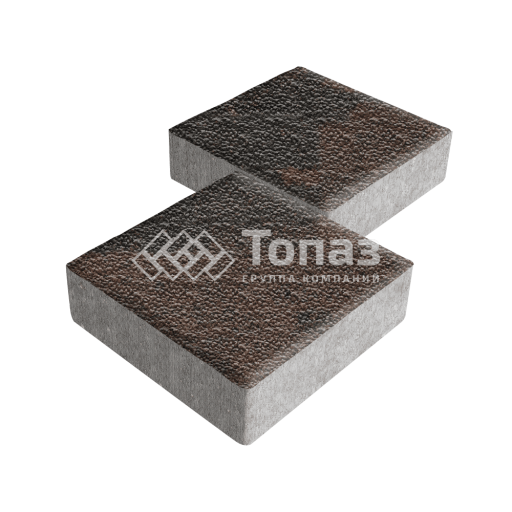 Тротуарная плитка Квадрат 200х200х40, конго с мраморной крошкой