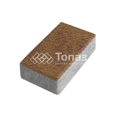 Тротуарная плитка Брусчатка, листопад с гранитной крошкой, 10 см