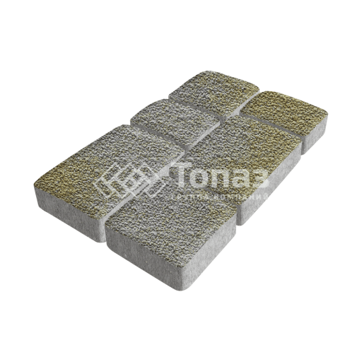 Тротуарная плитка Брук, меланж с мраморной крошкой, 6 см