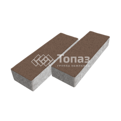 Тротуарная плитка 300х100х60, коричневая