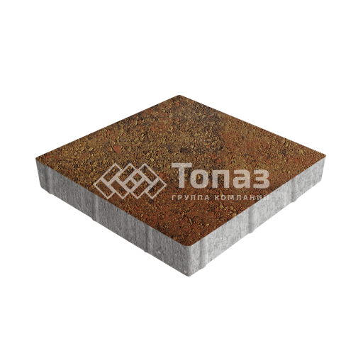 Тротуарная плитка Квадрат 300х300х60, джафар оранжевый