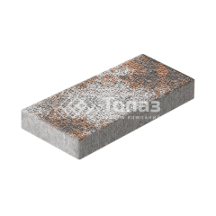 Тротуарная плитка 500х250х60, агат оранжевый с гранитной крошкой