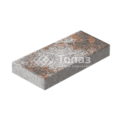 Тротуарная плитка 500х250х60, агат оранжевый с гранитной крошкой