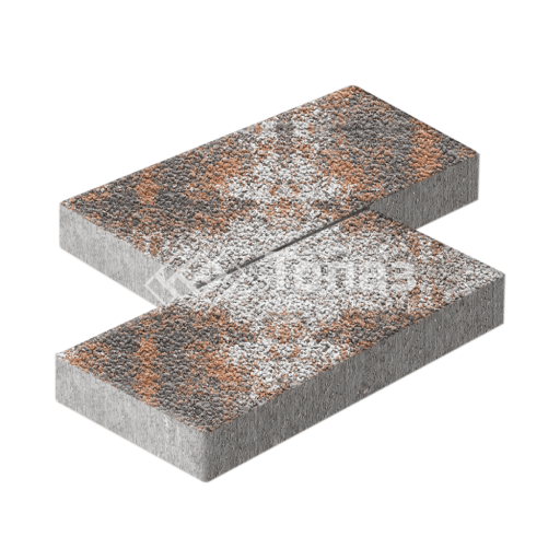 Тротуарная плитка 500х250х60, агат оранжевый с гранитной крошкой