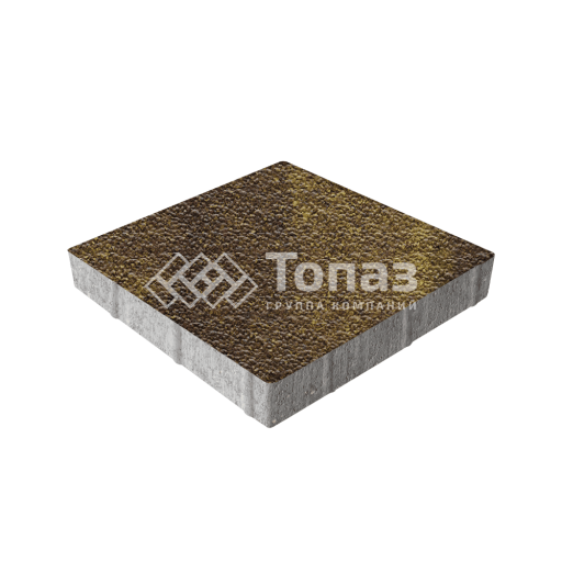 Тротуарная плитка Квадрат 400х400х60, осень с гранитной крошкой