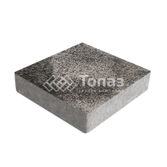 Тротуарная плитка Квадрат 200х200х60, агат коричневый с гранитной крошкой