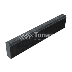 Камень бортовой БР 100.20.8, черный в полном окрасе на камне