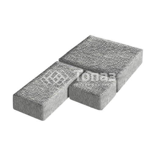 Тротуарная плитка Рубико, аква с мраморной крошкой, 6 см