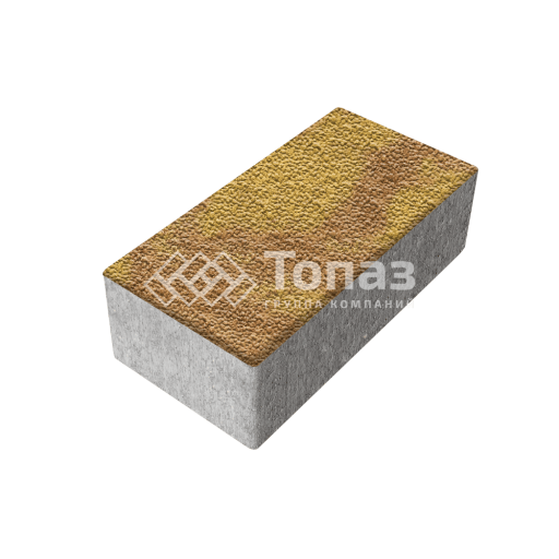 Тротуарная плитка 240х120х70, шафран с мраморной крошкой