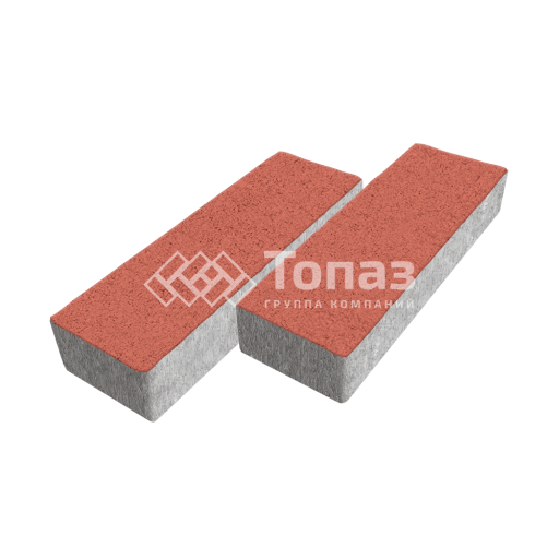 Тротуарная плитка 300х100х60, красная
