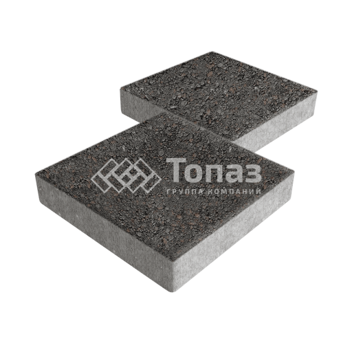 Тротуарная плитка Квадрат 300х300х60, джафар черный