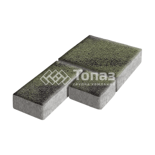 Тротуарная плитка Рубико, янтарь на камне, 4 см