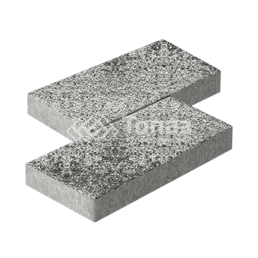 Тротуарная плитка 500х250х60, аляска белая с гранитной крошкой