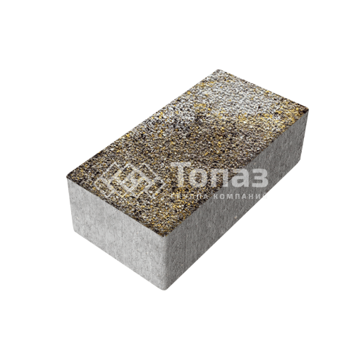 Тротуарная плитка 240х120х70, агат желтый с мраморной крошкой