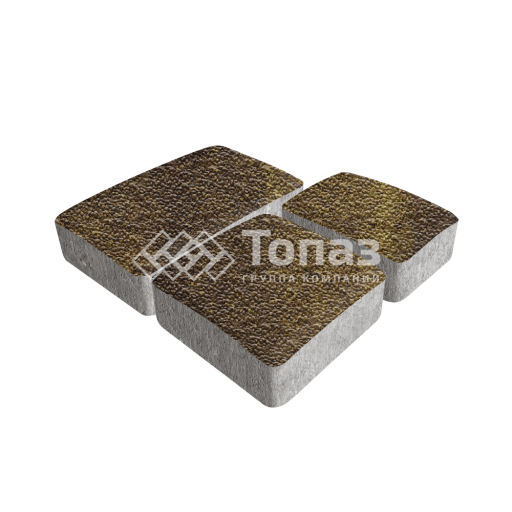 Тротуарная плитка Брук, осень с мраморной крошкой, 6 см