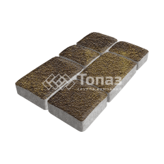 Тротуарная плитка Брук, осень с мраморной крошкой, 6 см