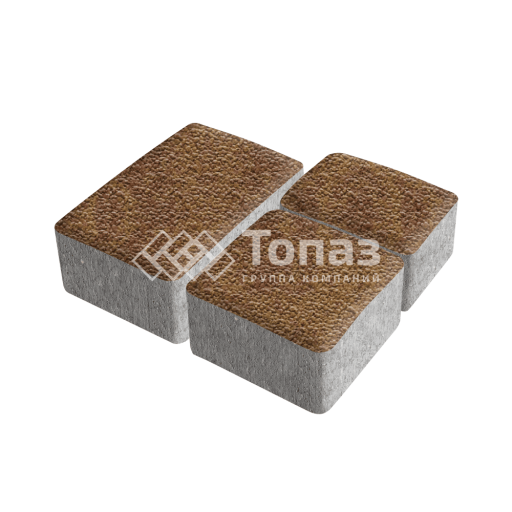 Тротуарная плитка Старый город, листопад с гранитной крошкой, 6 см