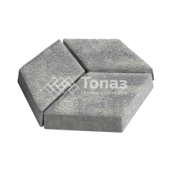 Тротуарная плитка Ромб, аква на камне, 6 см