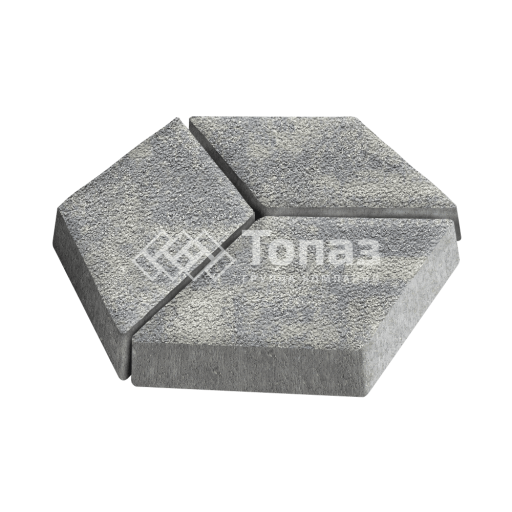 Тротуарная плитка Ромб, аква на камне, 6 см