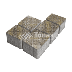 Тротуарная плитка Антик, степь на камне, 4 см