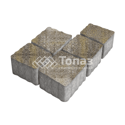 Тротуарная плитка Антик, степь на камне, 4 см