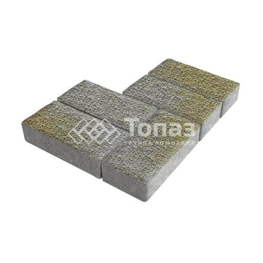 Тротуарная плитка 200х100х40, меланж с гранитной крошкой