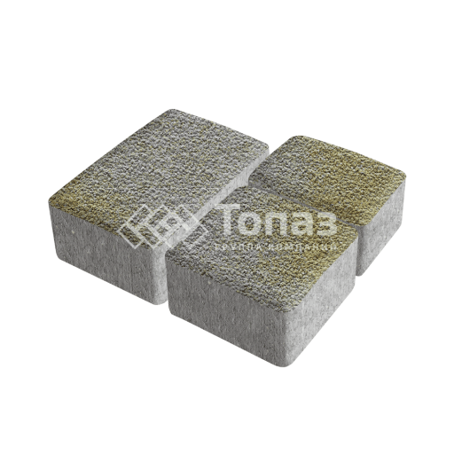 Тротуарная плитка Старый город, меланж с гранитной крошкой, 6 см