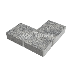 Тротуарная плитка Новый город, аква с мраморной крошкой, 6 см