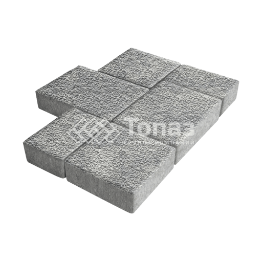 Тротуарная плитка Новый город, аква с мраморной крошкой, 6 см