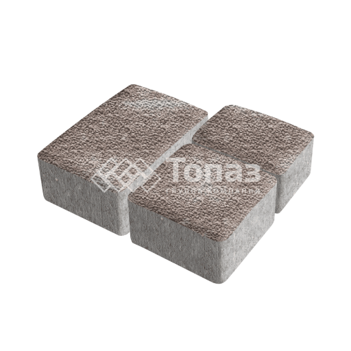 Тротуарная плитка Старый город, авантюр с мраморной крошкой, 4 см