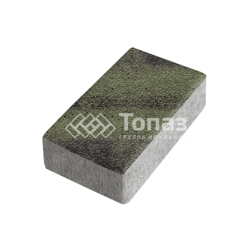 Тротуарная плитка Брусчатка, янтарь на камне, 4 см