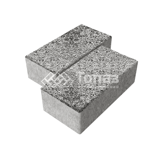 Тротуарная плитка 240х120х70, аляска белая с мраморной крошкой