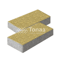 Тротуарная плитка 600х300х60, желтая с мраморной крошкой